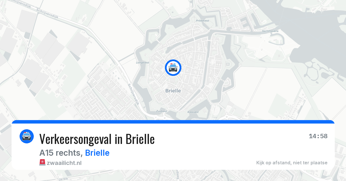 Verkeersongeval in Brielle — 17 jun 2026