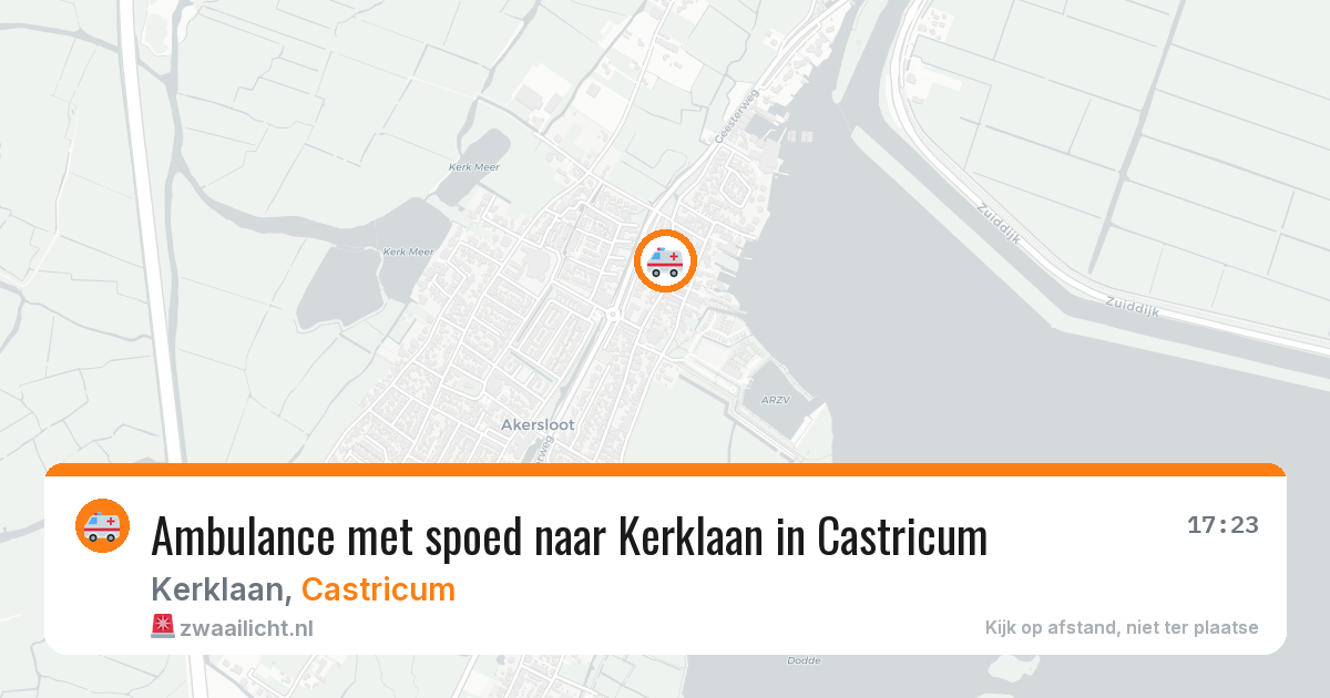 Ambulance met spoed naar Kerklaan in Castricum — 12 aug 2026
