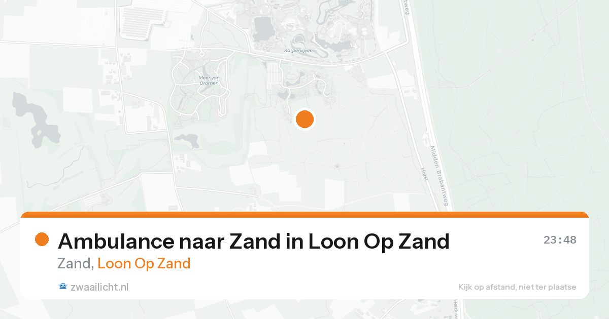 Ambulance naar Zand in Loon Op Zand — 7 feb 2026