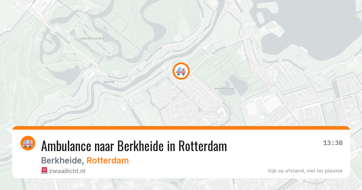 Ambulance naar Berkheide in Rotterdam — 4 mei 2026