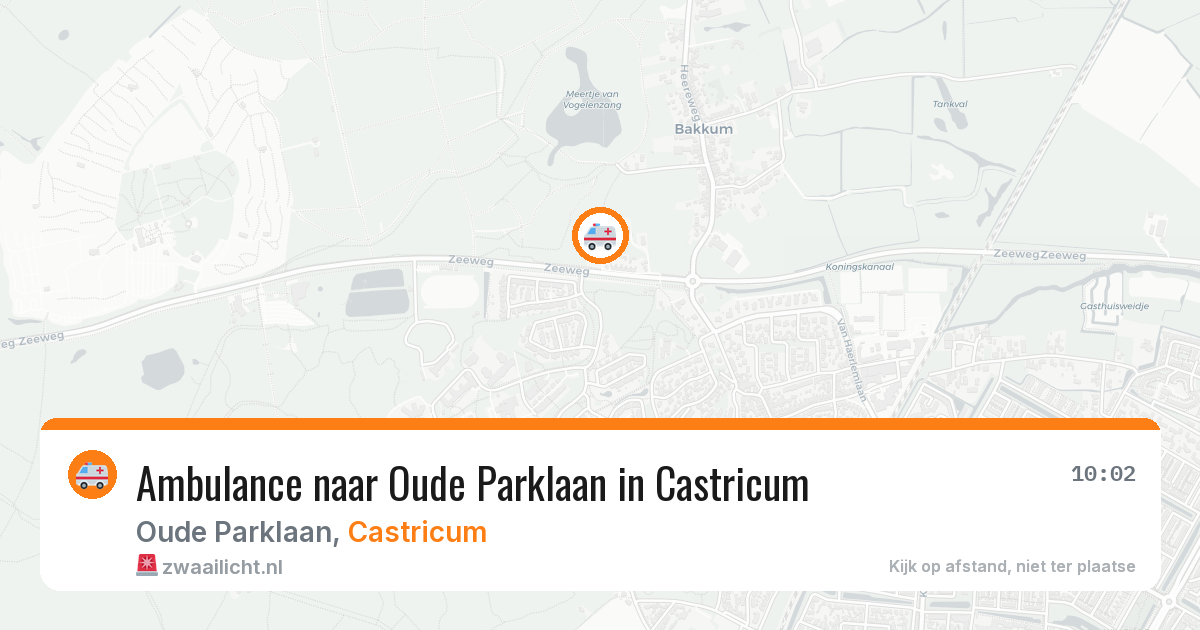 Ambulance naar Oude Parklaan in Castricum — 30 apr 2026