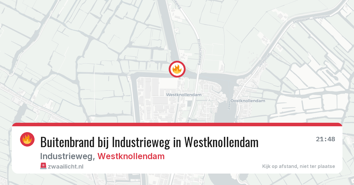 Buitenbrand bij Industrieweg in Westknollendam — 3 jul 2026