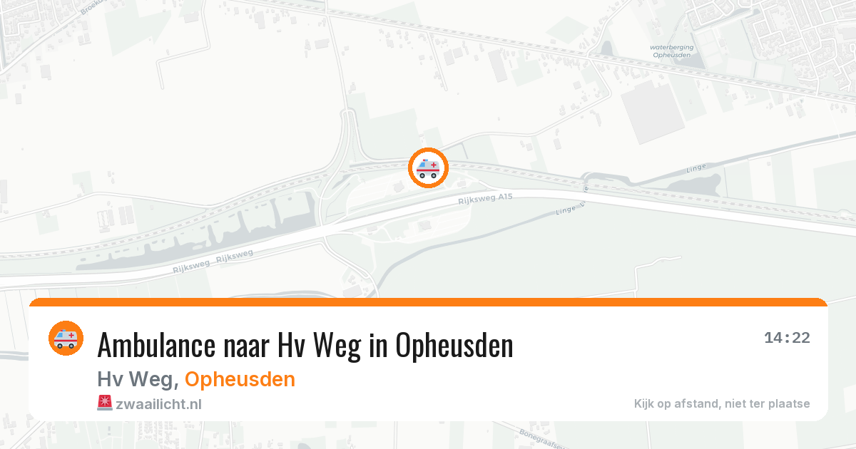 Ambulance naar Hv Weg in Opheusden — 5 jun 2026
