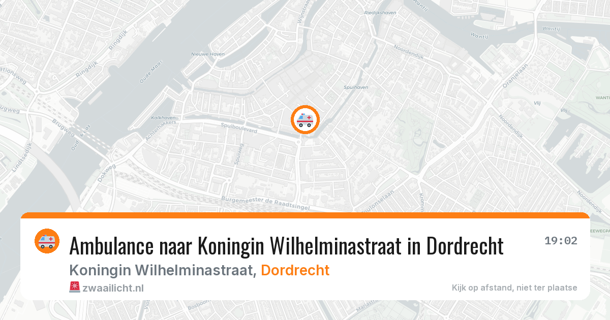 Ambulance naar Koningin Wilhelminastraat in Dordrecht — 20 apr 2026