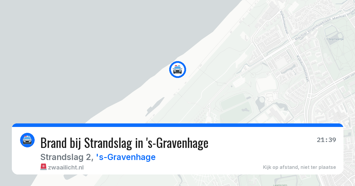 Brand bij Strandslag in 's-Gravenhage — 25 jun 2026