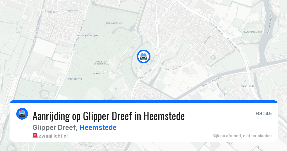 Aanrijding op Glipper Dreef in Heemstede — 4 jun 2026