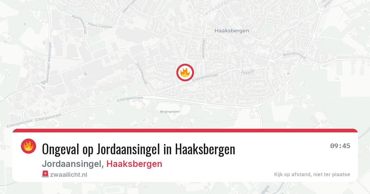 Ongeval op Jordaansingel in Haaksbergen — 25 jun 2026