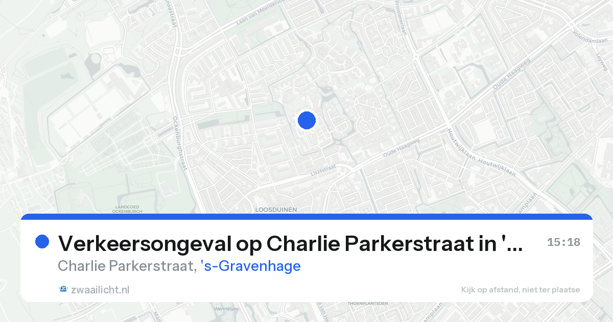 Verkeersongeval op Charlie Parkerstraat in 's-Gravenhage — 26 mei 2026