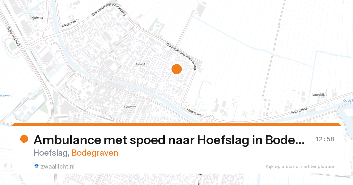 Ambulance met spoed naar Hoefslag in Bodegraven — 11 jun 2026