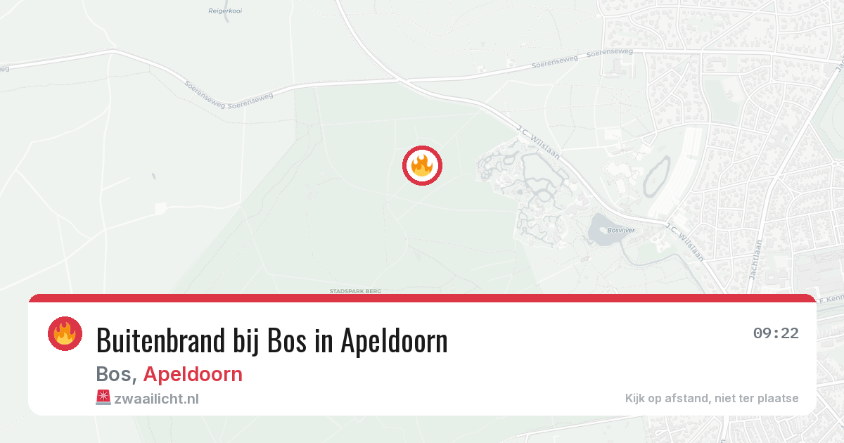 Buitenbrand bij Bos in Apeldoorn — 2 mei 2026