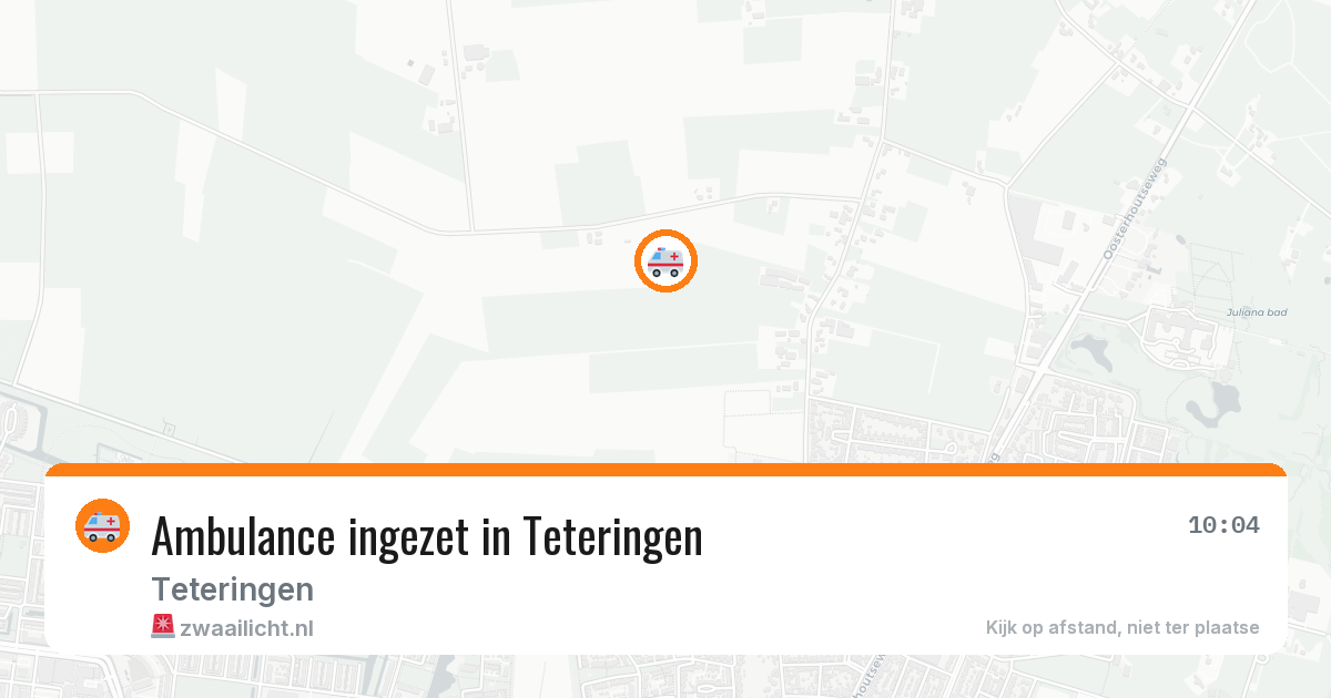 Ambulance ingezet in Teteringen — 12 aug 2026