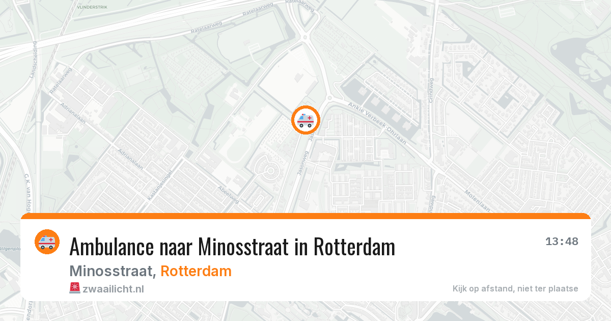 Ambulance naar Minosstraat in Rotterdam — 20 jun 2026