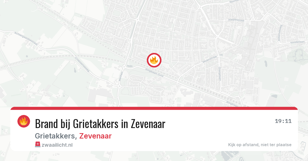 Brand bij Grietakkers in Zevenaar — 27 jun 2026