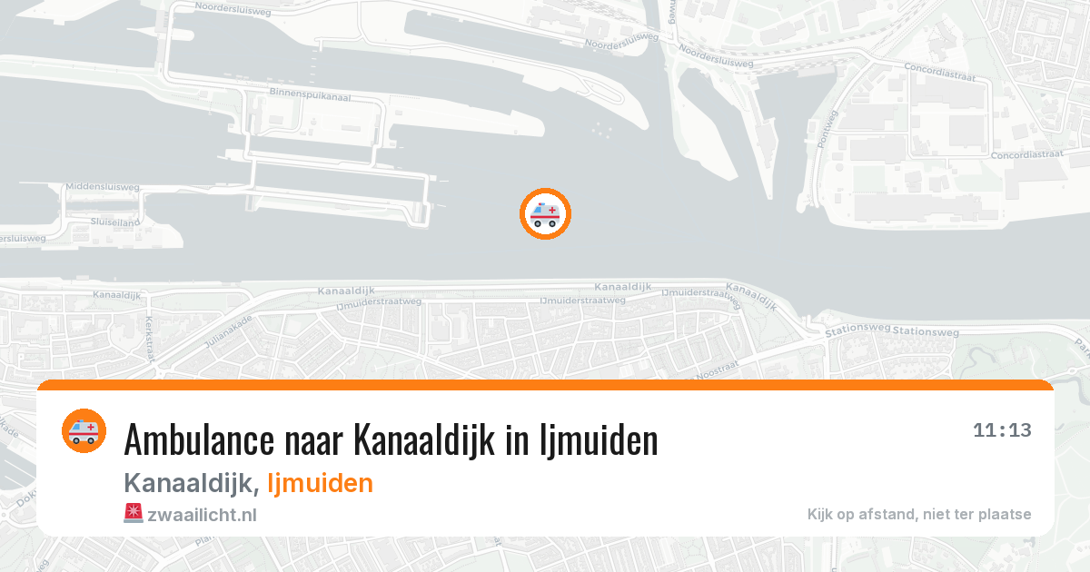 Ambulance naar Kanaaldijk in Ijmuiden — 28 mrt 2026