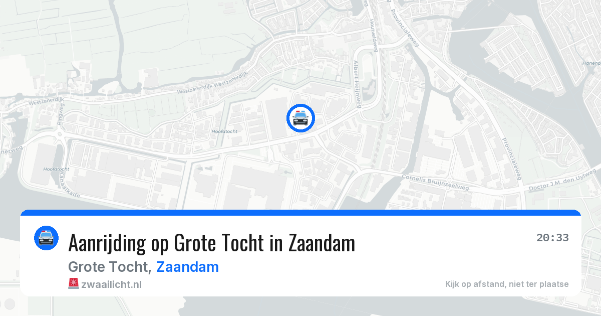 Aanrijding op Grote Tocht in Zaandam — 6 jul 2026