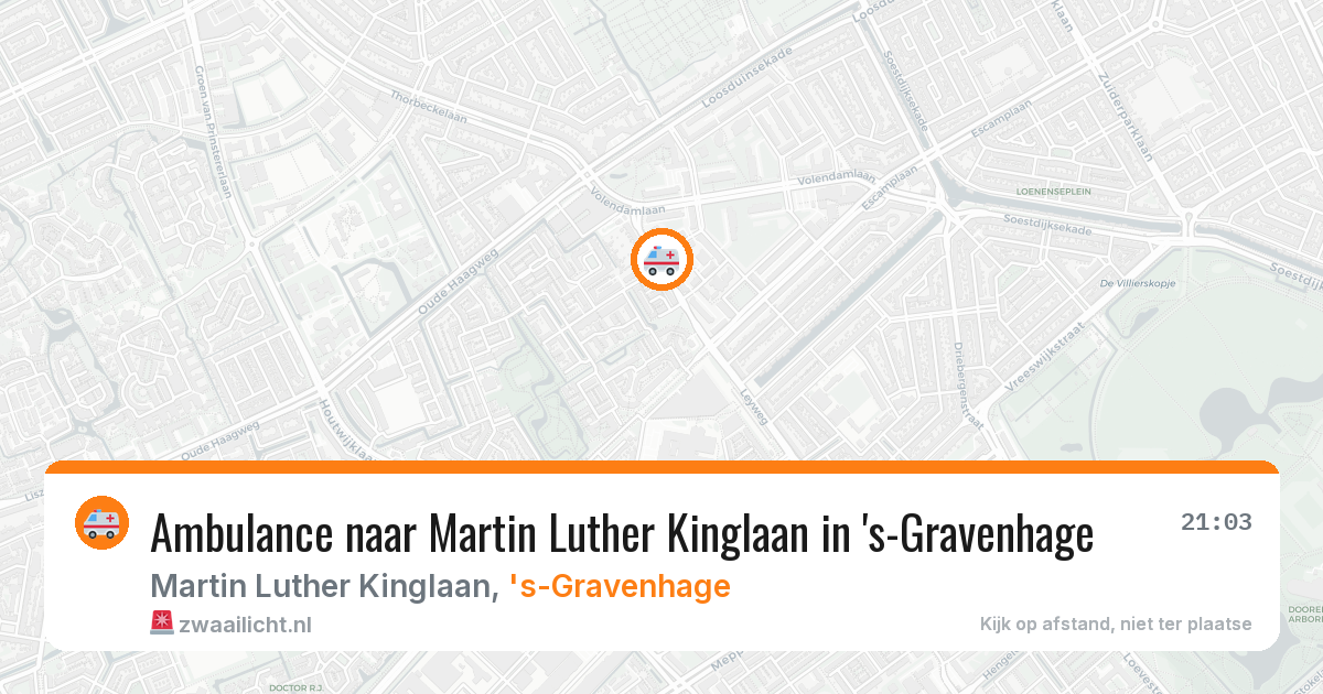 Ambulance naar Martin Luther Kinglaan in 's-Gravenhage — 2 jun 2026