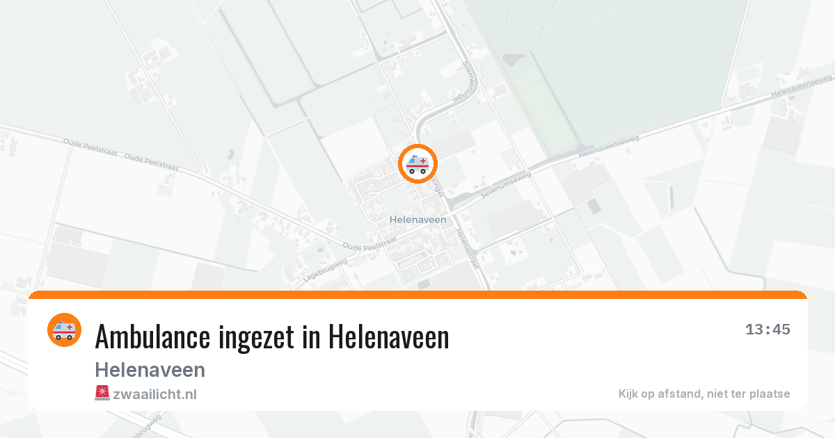 Ambulance ingezet in Helenaveen — 19 jul 2026