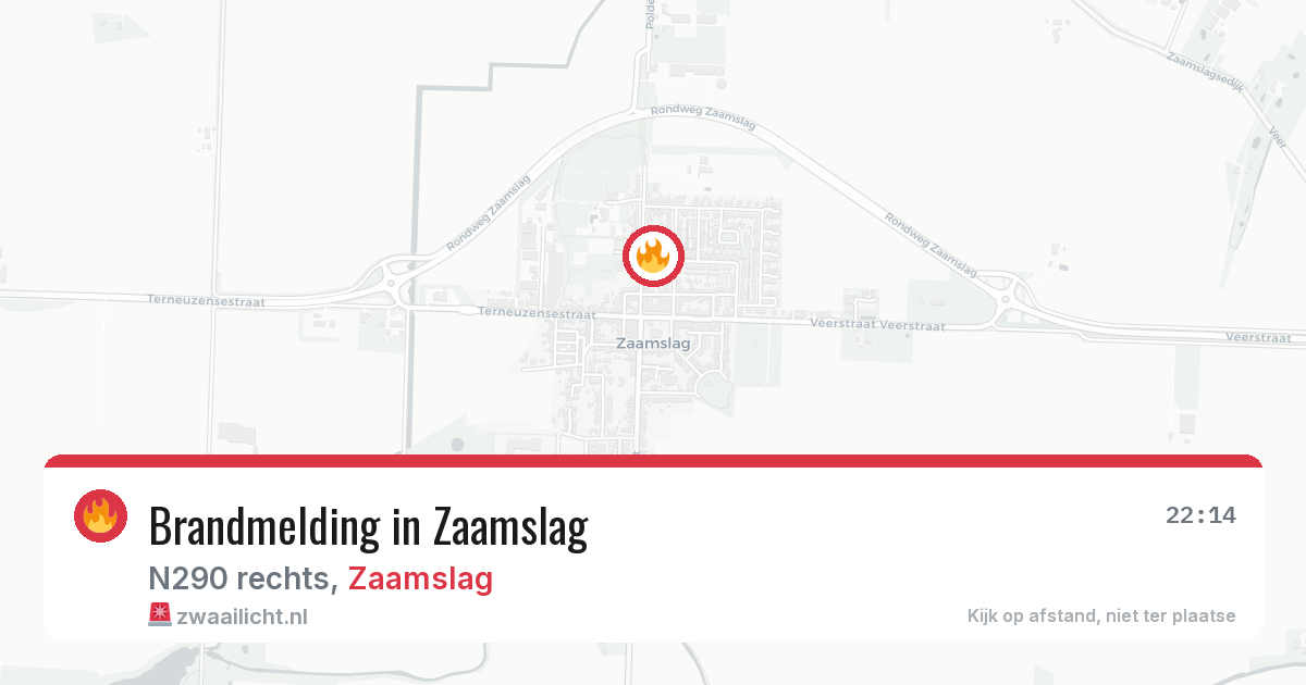 Brandmelding in Zaamslag — 28 jun 2026