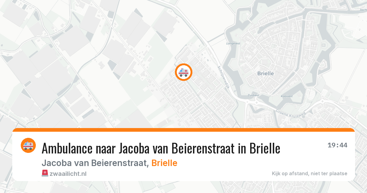 Ambulance naar Jacoba van Beierenstraat in Brielle — 26 jun 2026