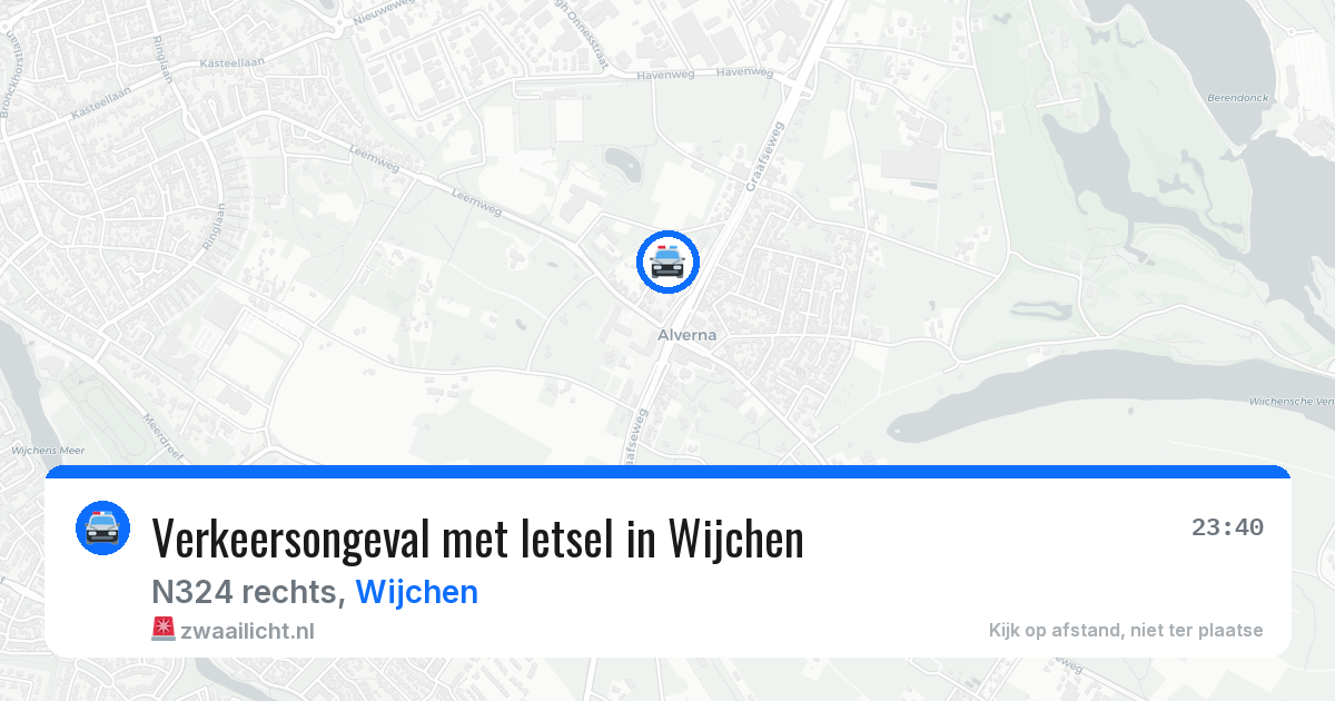 Verkeersongeval met letsel in Wijchen — 12 aug 2026