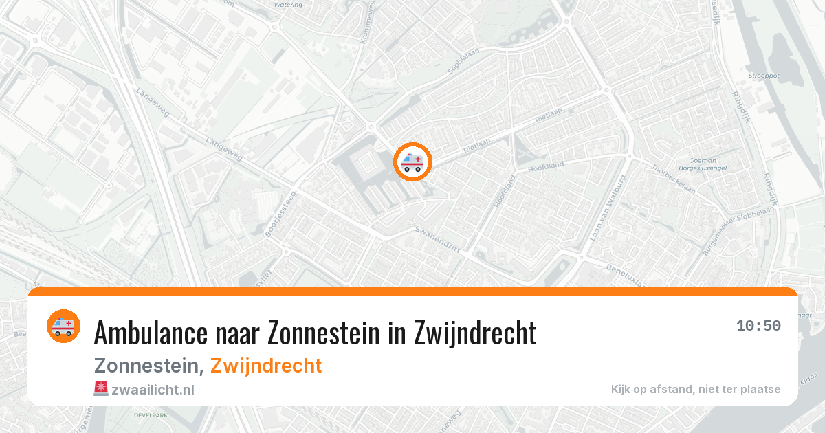 Ambulance naar Zonnestein in Zwijndrecht — 22 mei 2026