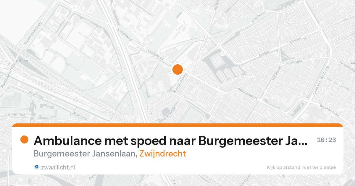 Ambulance met spoed naar Burgemeester Jansenlaan in Zwijndrecht — 7 feb 2026