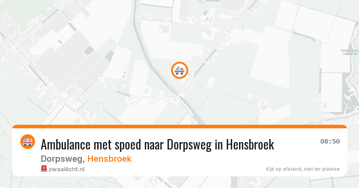 Ambulance met spoed naar Dorpsweg in Hensbroek — 3 feb 2026