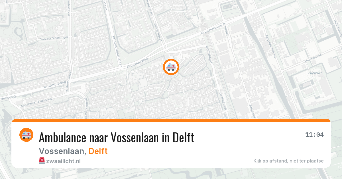 Ambulance naar Vossenlaan in Delft — 4 mei 2026