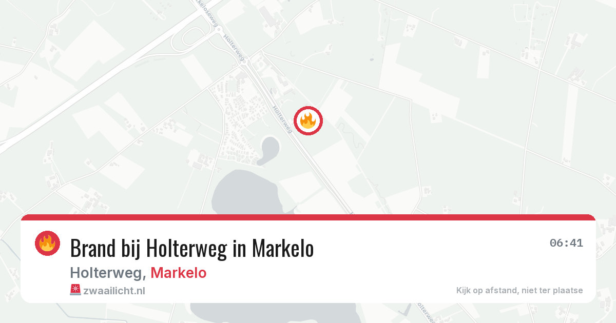 Brand bij Holterweg in Markelo — 25 jun 2026
