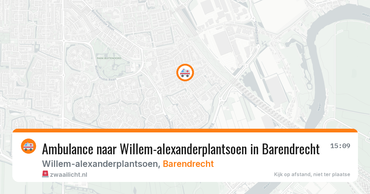 Ambulance naar Willem-alexanderplantsoen in Barendrecht — 26 jun 2026