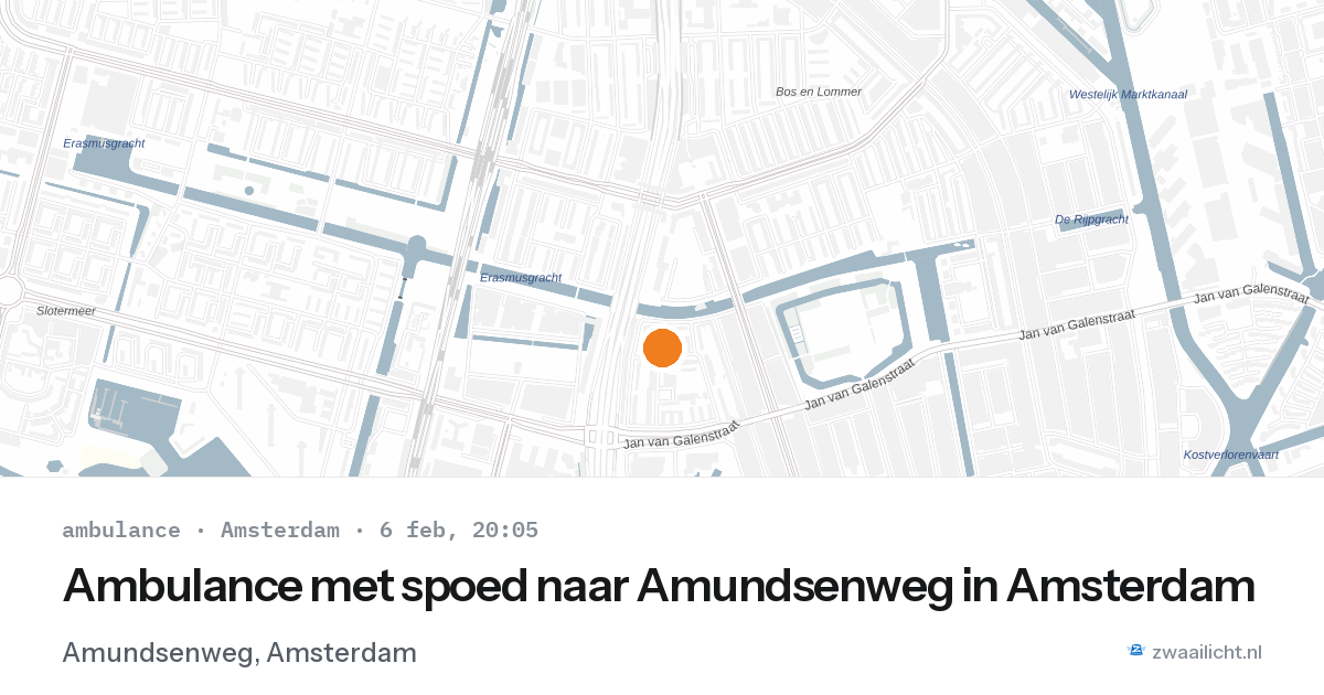 Ambulance met spoed naar Amundsenweg in Amsterdam — 6 feb 2026