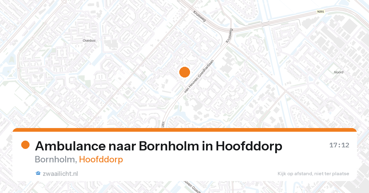Ambulance naar Bornholm in Hoofddorp — 11 jun 2026