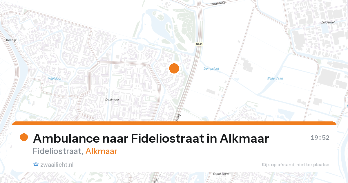 Ambulance naar Fideliostraat in Alkmaar — 11 jun 2026