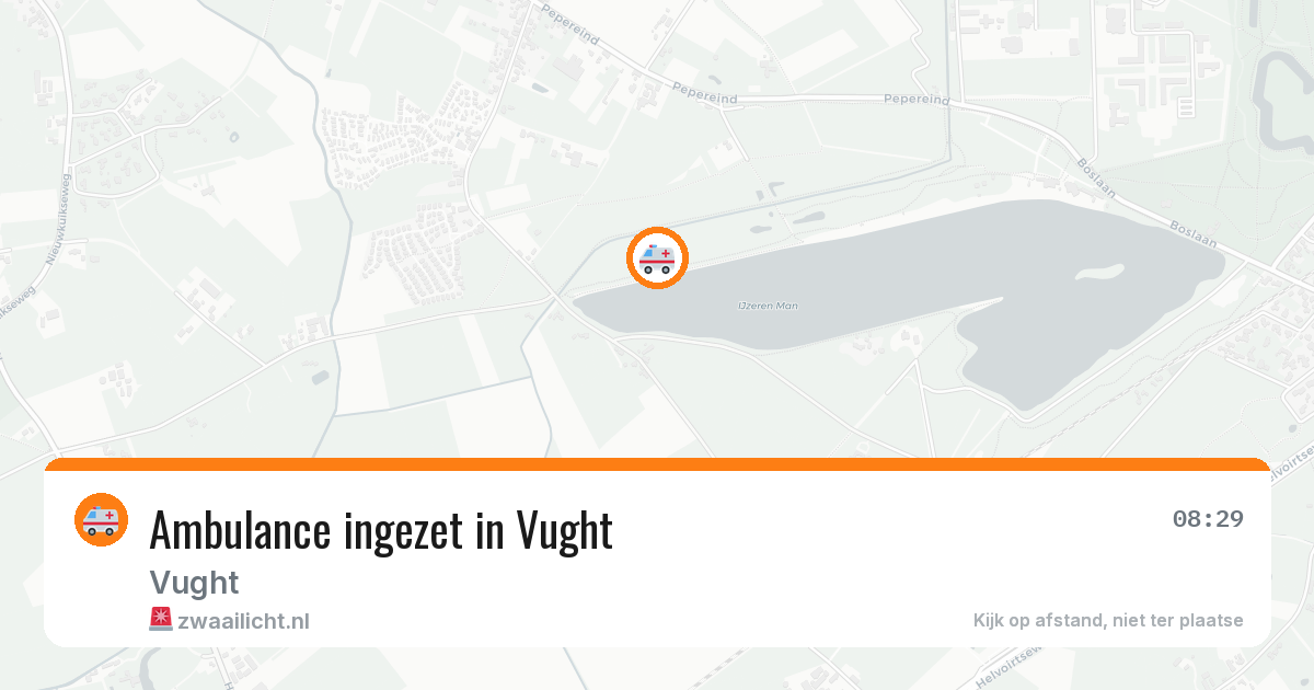 Ambulance ingezet in Vught — 14 aug 2026