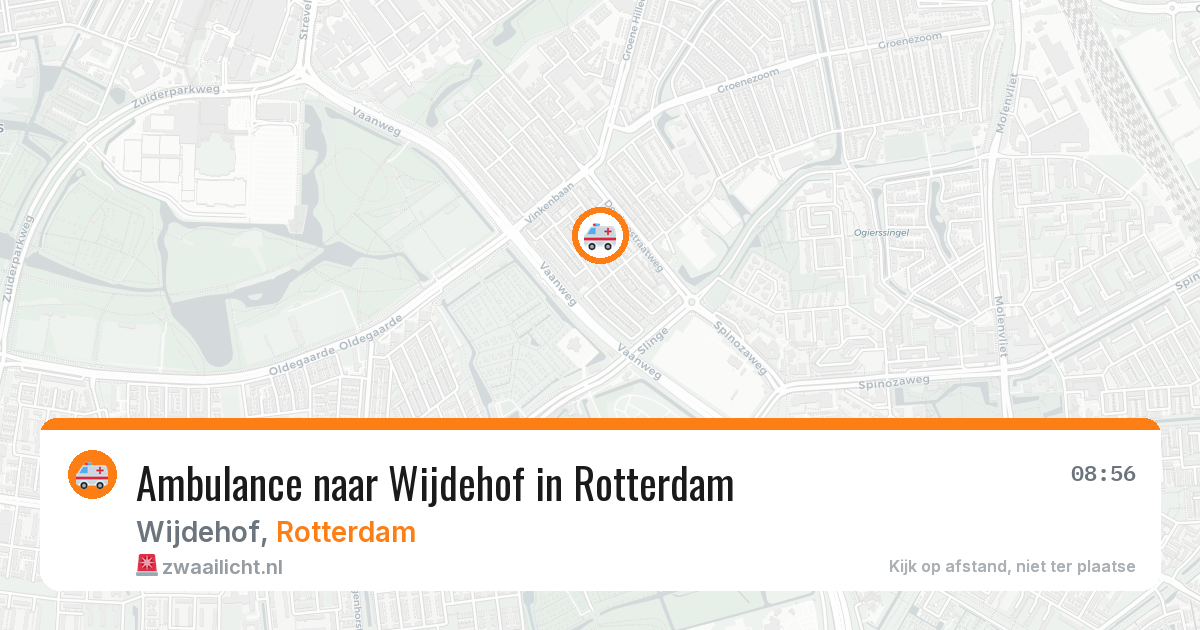 Ambulance naar Wijdehof in Rotterdam — 7 apr 2026