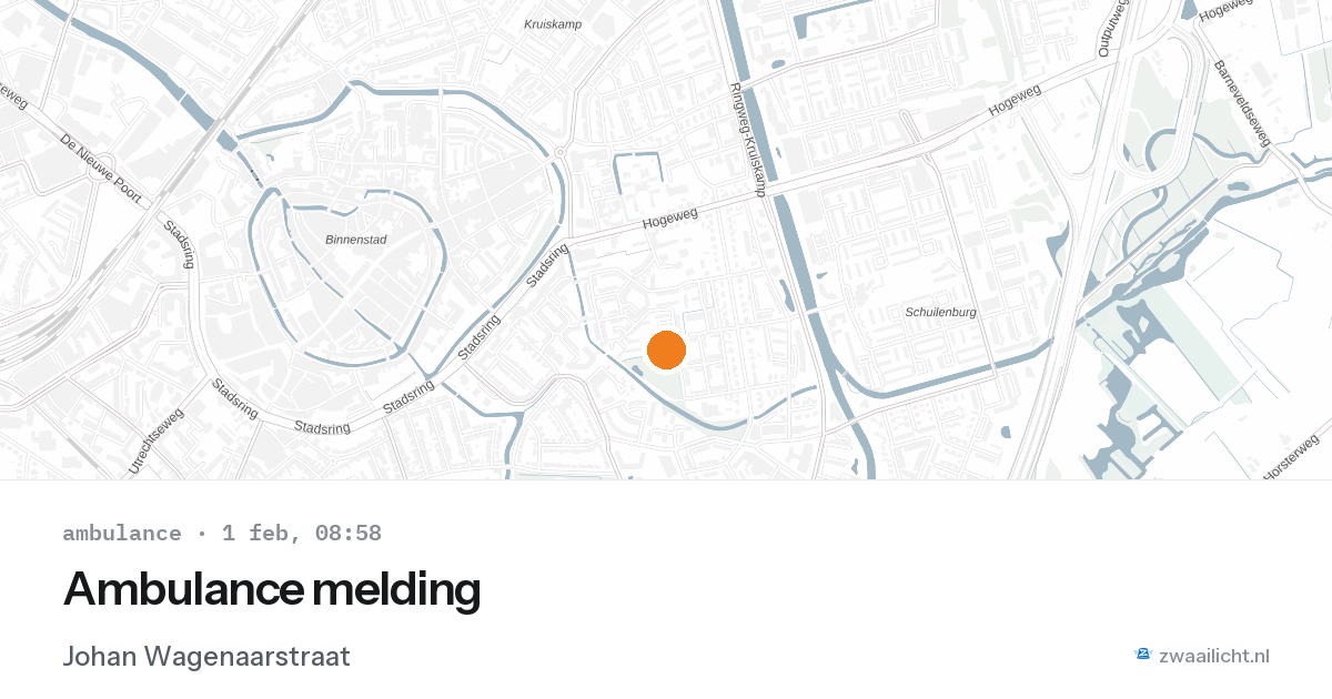 Ambulance melding — 1 feb 2026