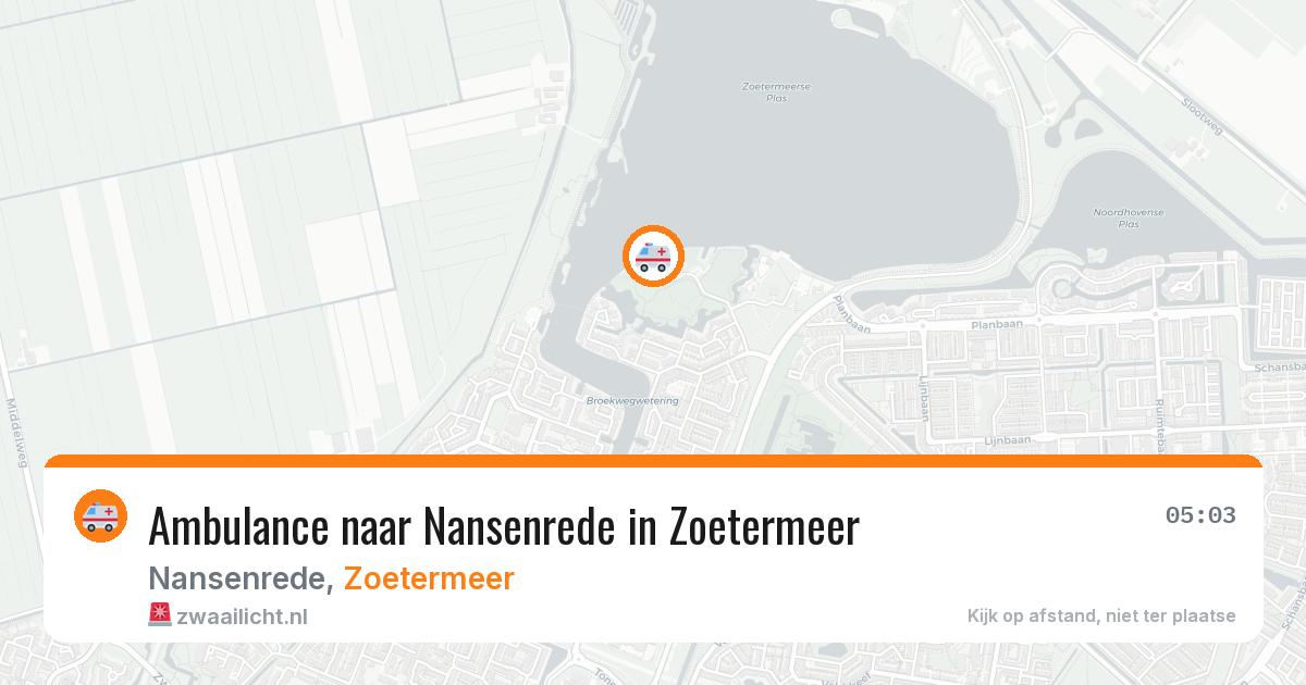 Ambulance naar Nansenrede in Zoetermeer — 26 jun 2026