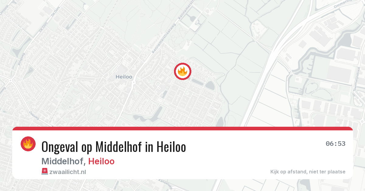 Ongeval op Middelhof in Heiloo — 9 feb 2026