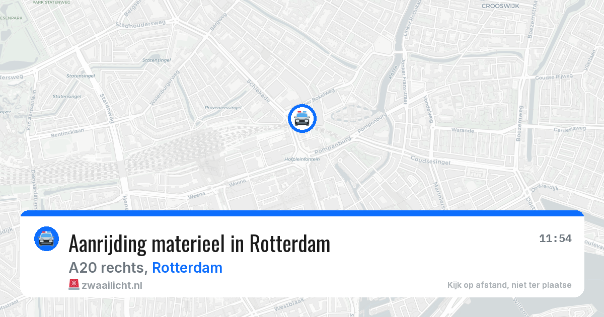 Aanrijding materieel in Rotterdam — 18 jun 2026
