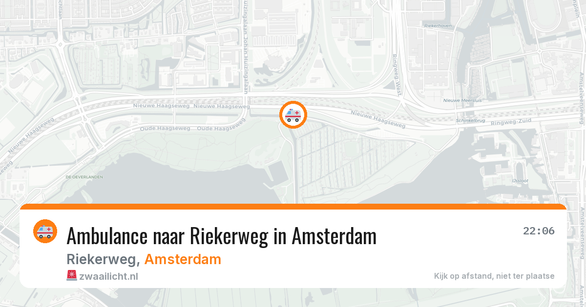 Ambulance naar Riekerweg in Amsterdam — 29 mei 2026
