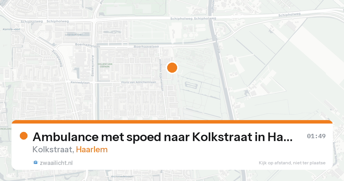 Ambulance met spoed naar Kolkstraat in Haarlem — 31 jan 2026