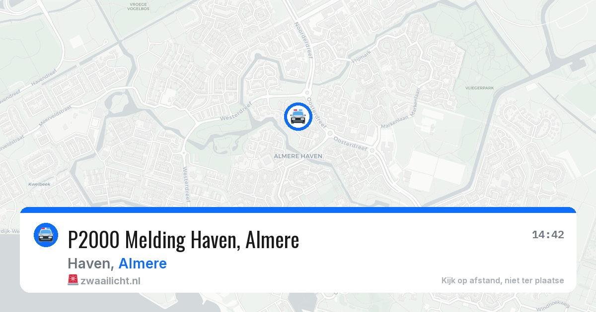 P2000 Melding Haven, Almere — 16 jun 2026