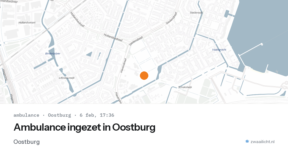 Ambulance ingezet in Oostburg — 6 feb 2026