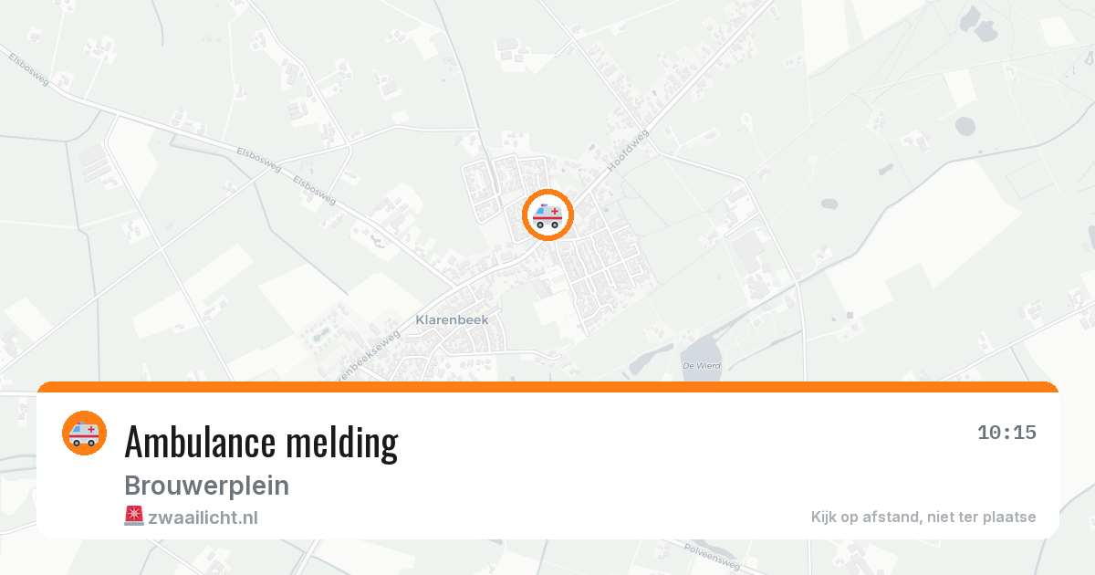 Ambulance melding — 30 jan 2026