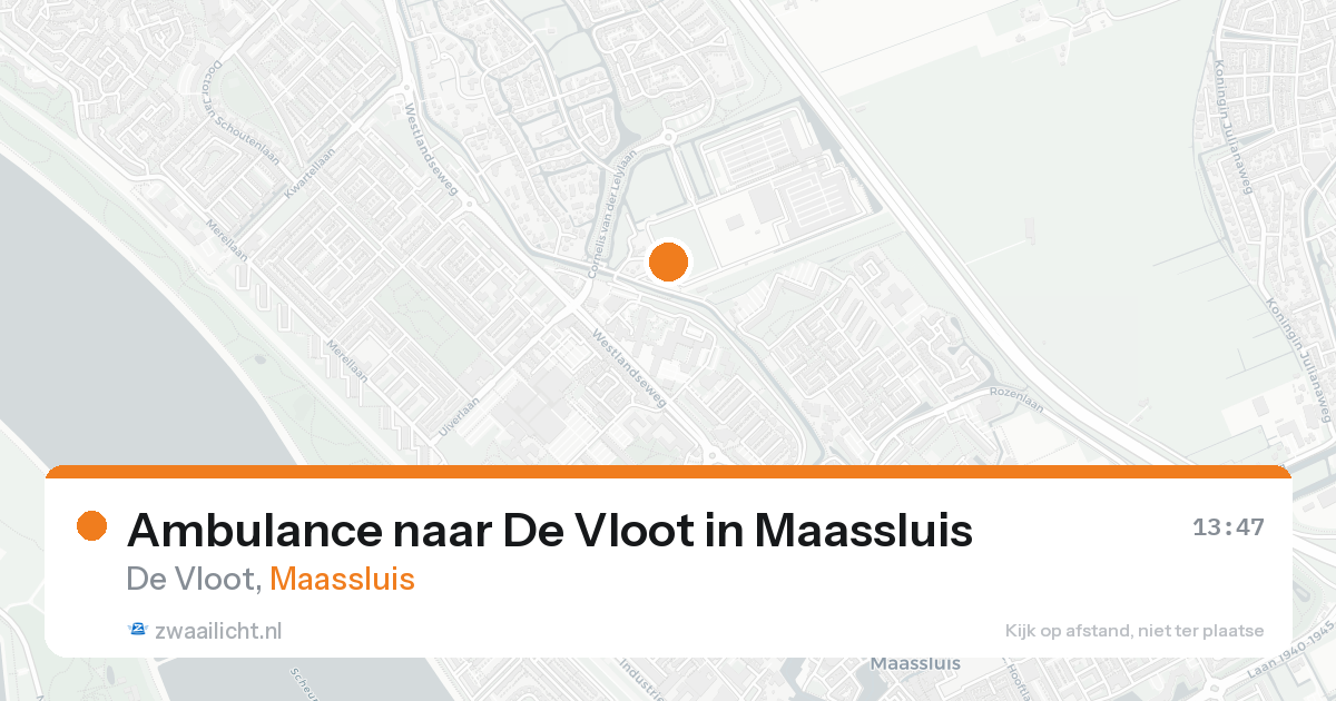 Ambulance naar De Vloot in Maassluis — 7 jul 2026