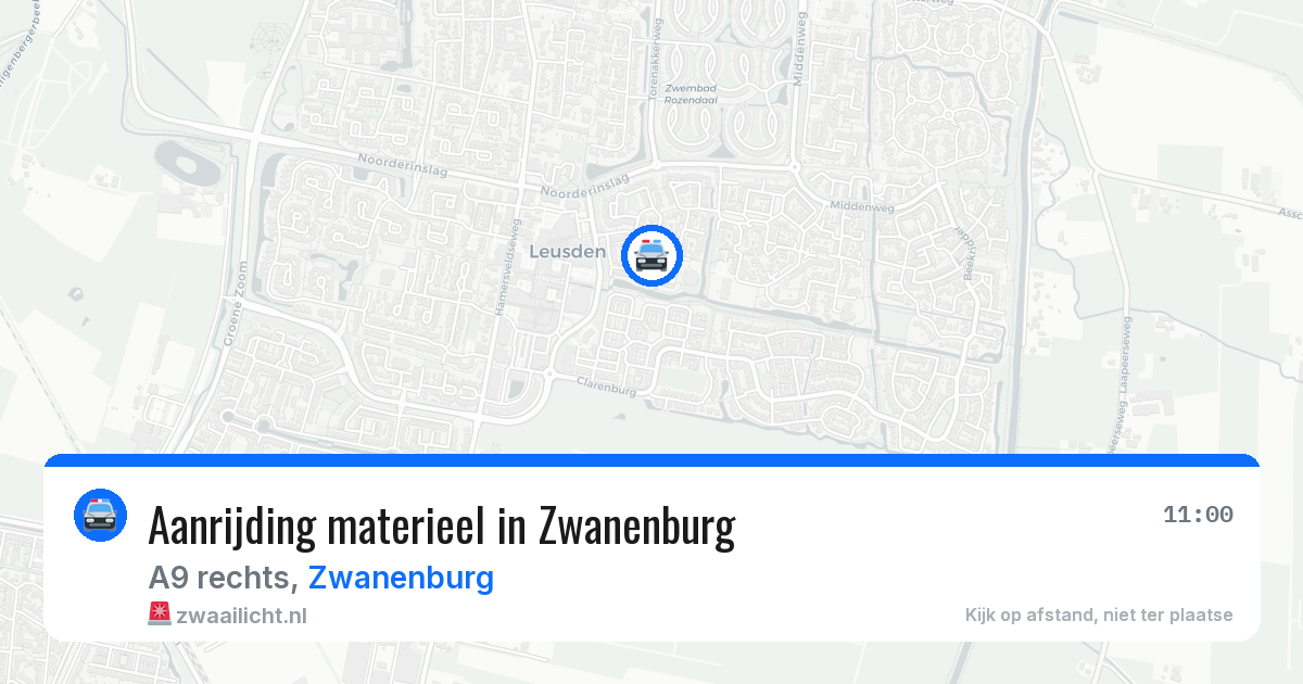 Aanrijding materieel in Zwanenburg — 27 mrt 2026