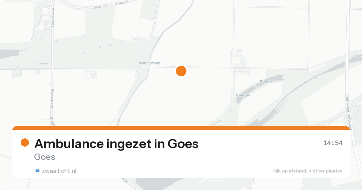 Ambulance ingezet in Goes — 16 aug 2026