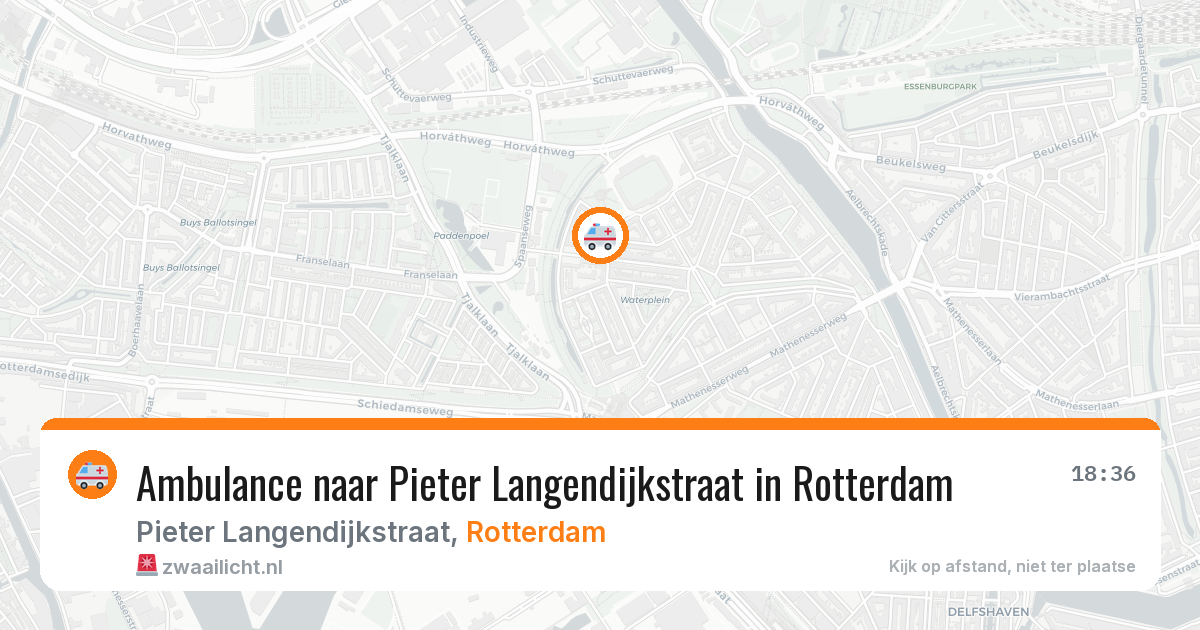 Ambulance naar Pieter Langendijkstraat in Rotterdam — 28 mei 2026