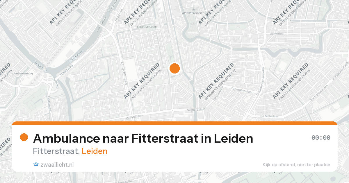 Ambulance naar Fitterstraat in Leiden — 20 mrt 2026