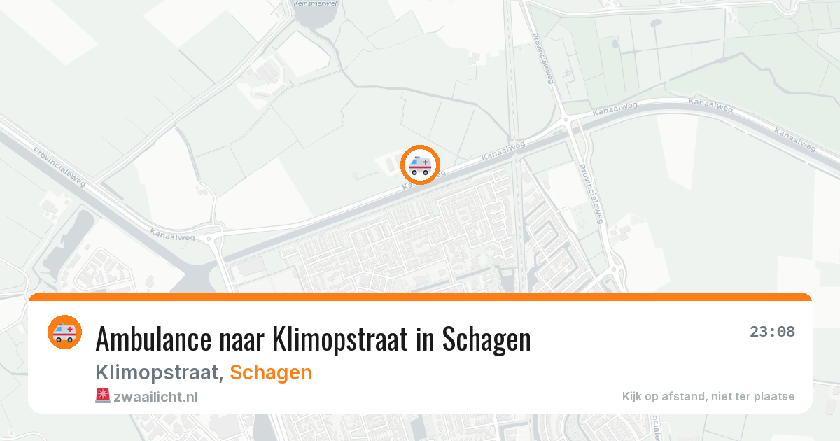Ambulance naar Klimopstraat in Schagen — 16 jul 2026